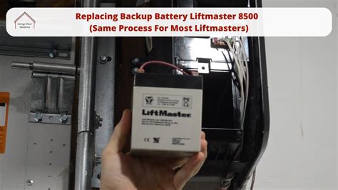 liftmaster 8500 battery replacement