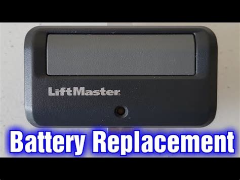 replacing battery in liftmaster remote